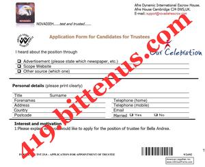 419Novadieh Application Form For Trustee